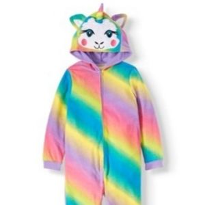 Magical Llama Full length Union Suit Pajamas sz 5 NWT 🎁🎄🎅🎄🎁 Christmas Gift